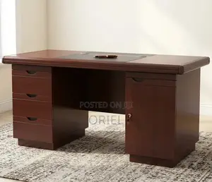 1.4 Meter Mahogany Executive Staff Desk Kenya – Modern Office Table