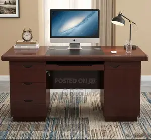 1.4 Meter Mahogany Executive Staff Desk Kenya – Modern Office Table