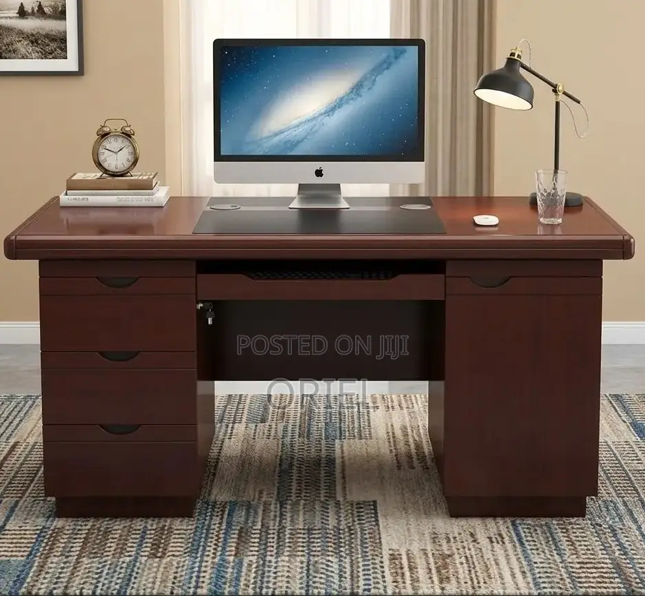 1.4 Meter Mahogany Executive Staff Desk Kenya – Modern Office Table