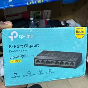 The TP-Link LS1008G 8-Port Gigabit Desktop Switch