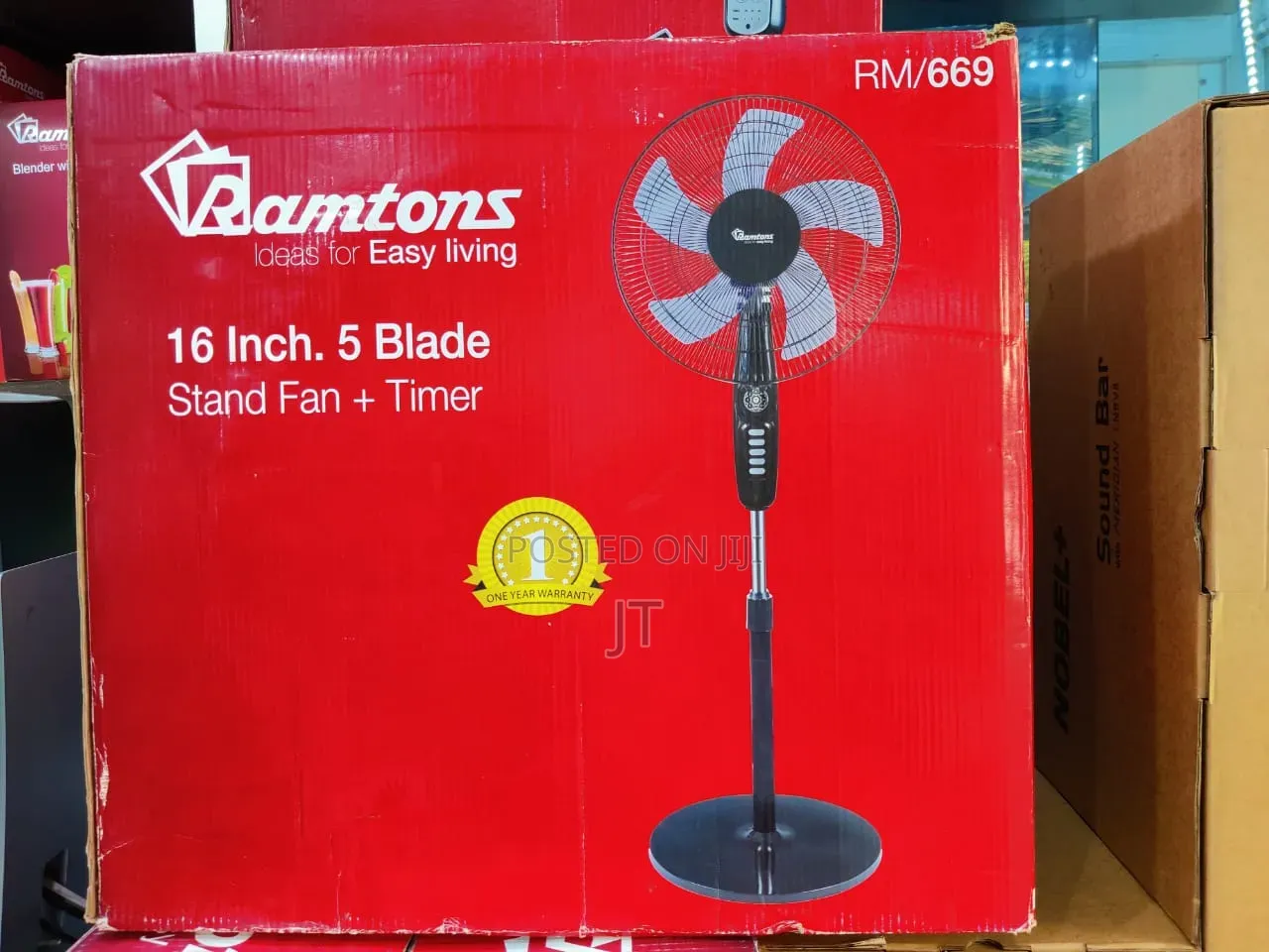Ramtons 16" Stand Fan With Remote RM669