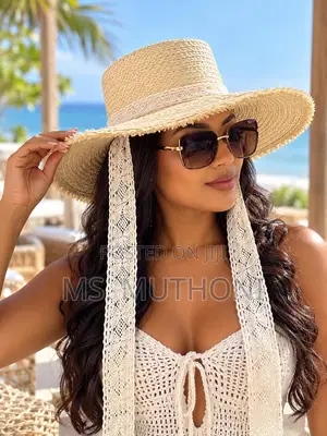 Lace Tie Chic Bohemian Look Summer Hat