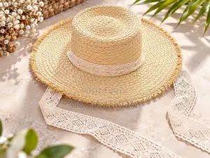 Lace Tie Chic Bohemian Look Summer Hat