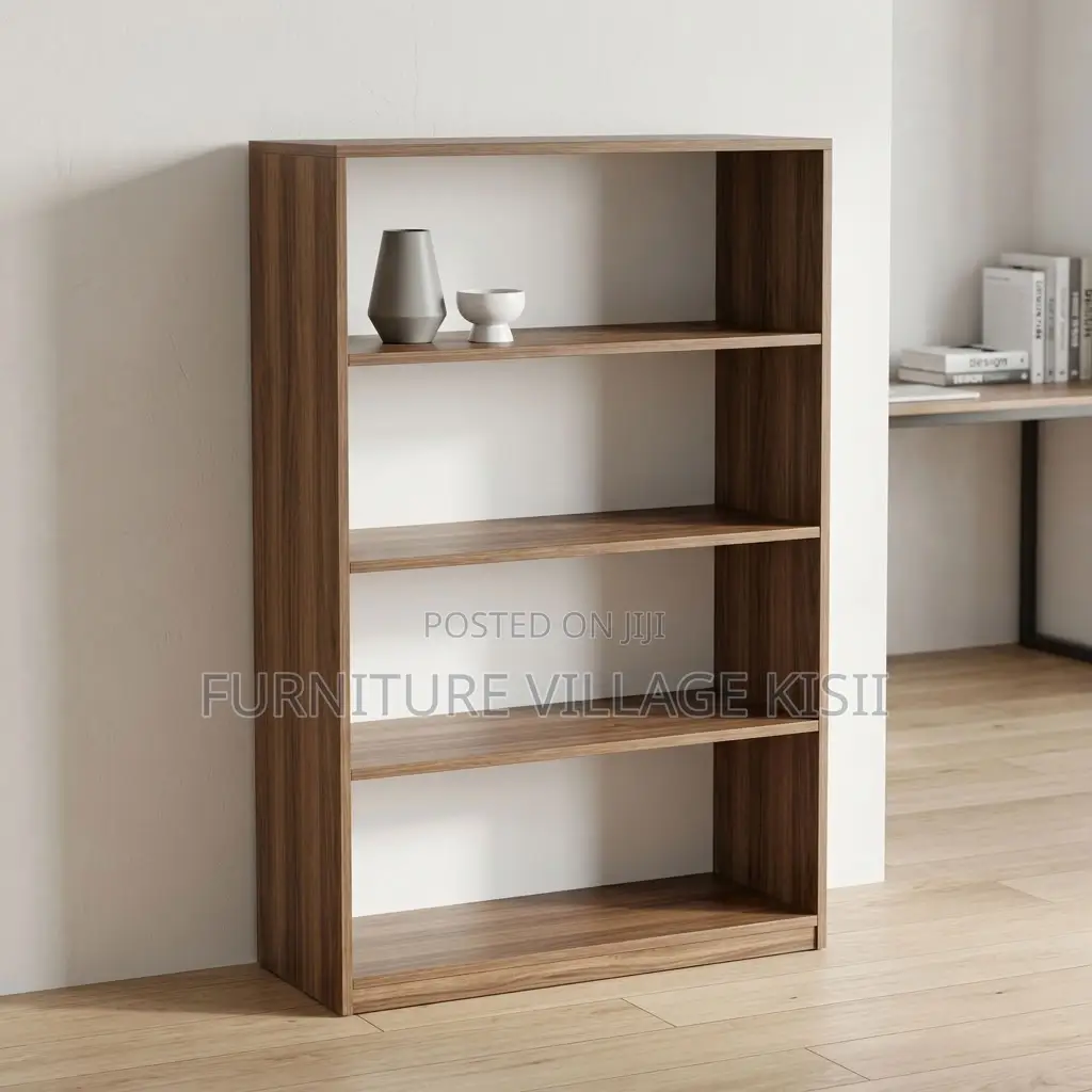 5 Tier Wooden Open Bookshelf