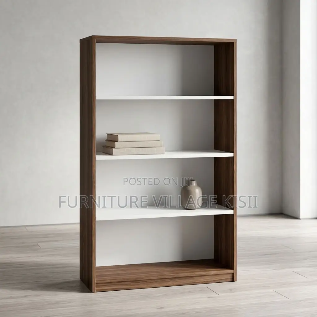 5 Tier Wooden Open Bookshelf
