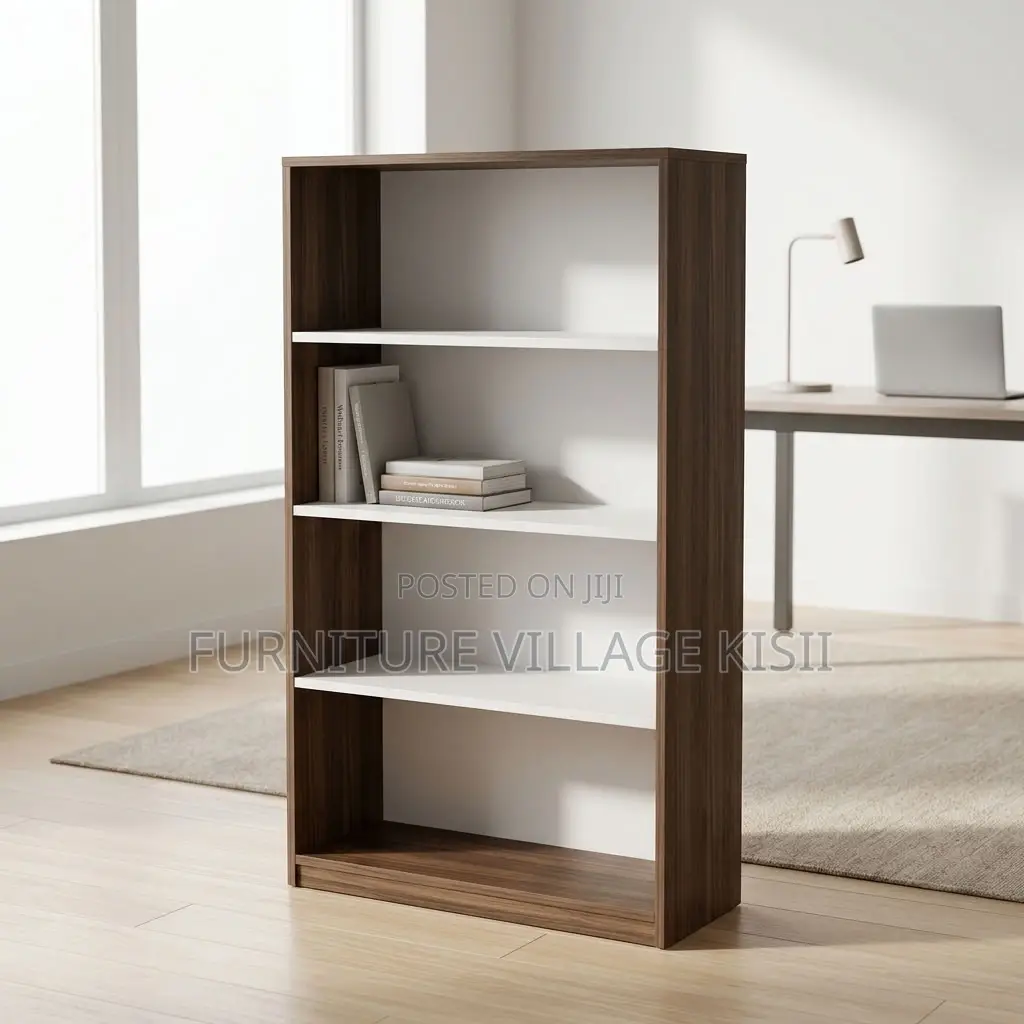 5 Tier Wooden Open Bookshelf