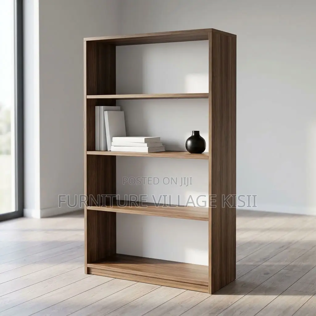5 Tier Wooden Open Bookshelf