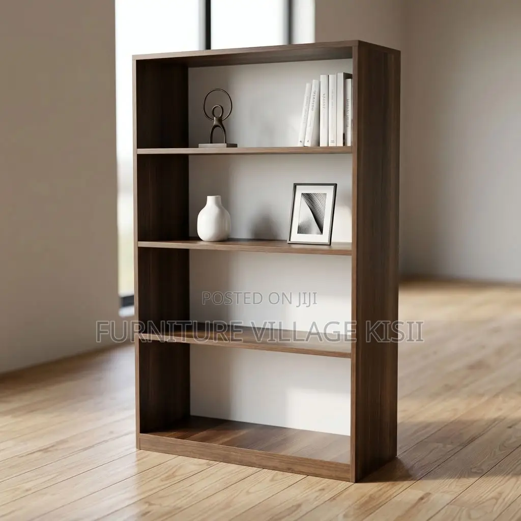 5 Tier Wooden Open Bookshelf