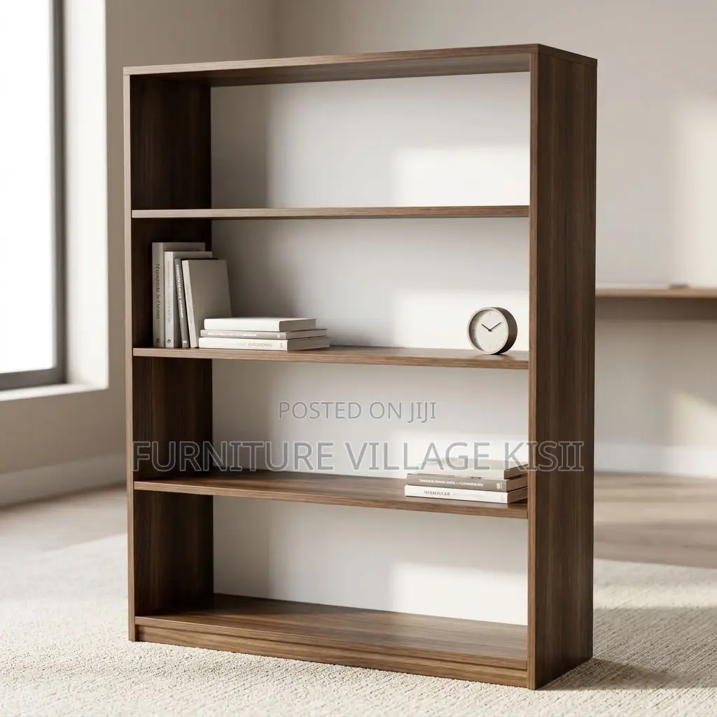 5 Tier Wooden Open Bookshelf