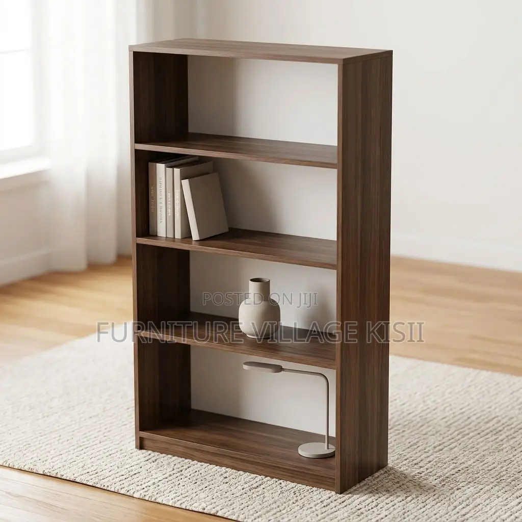 5 Tier Wooden Open Bookshelf