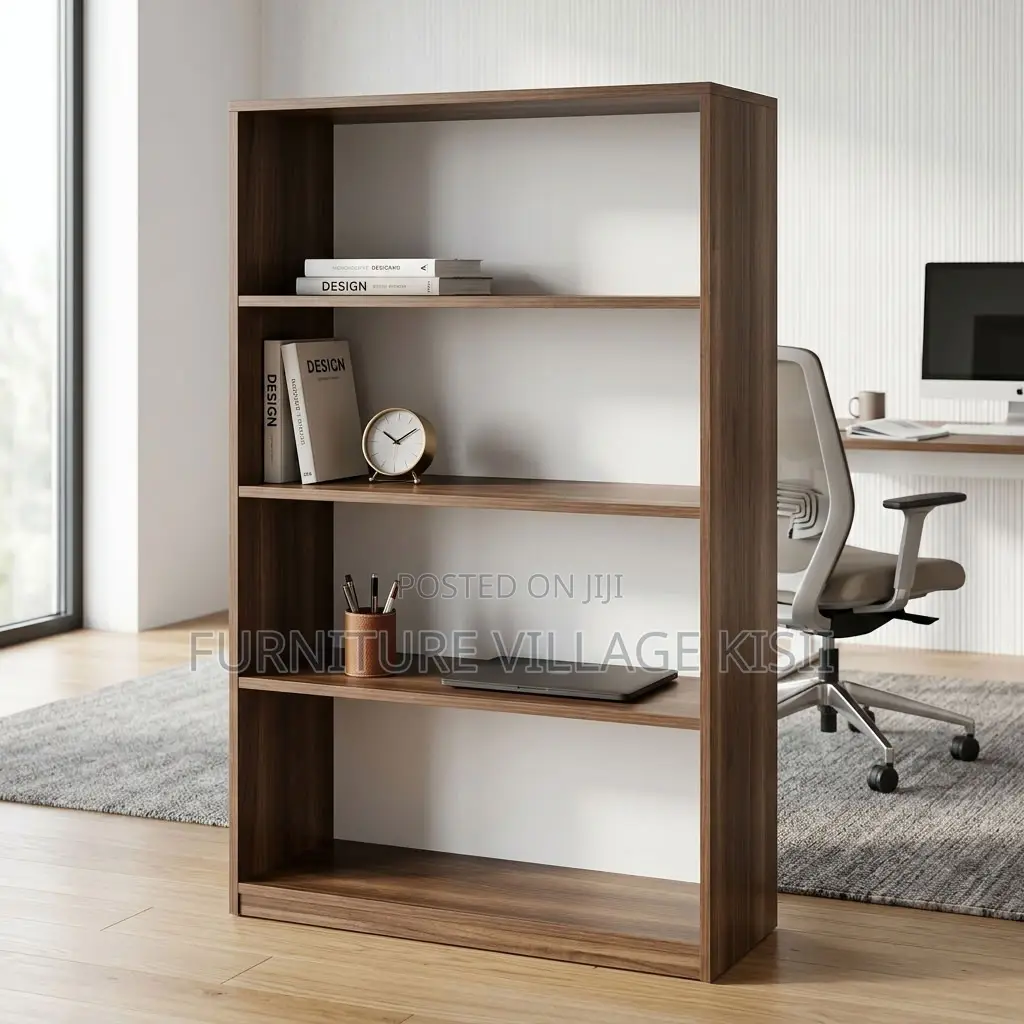 5 Tier Wooden Open Bookshelf