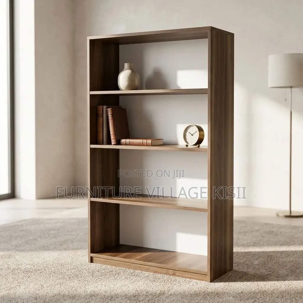 5 Tier Wooden Open Bookshelf