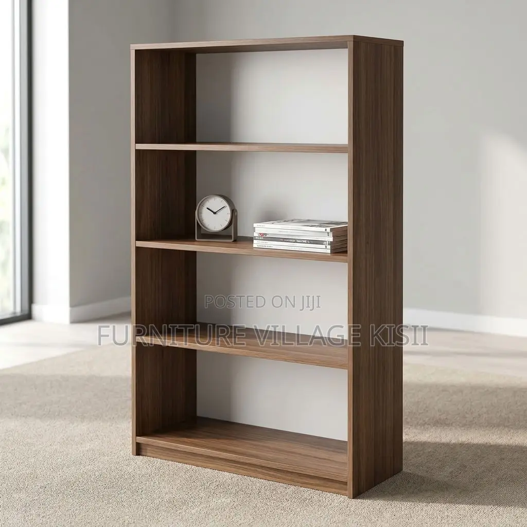 5 Tier Wooden Open Bookshelf