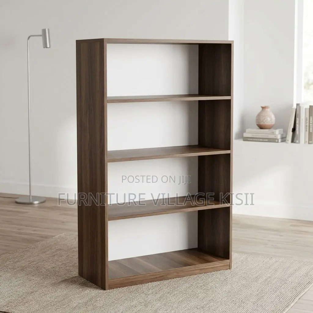 5 Tier Wooden Open Bookshelf