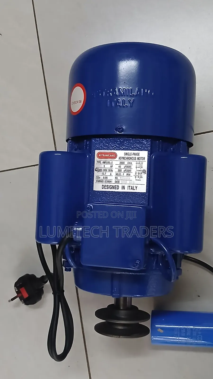 Astramilano Single Phase Motor 3HP