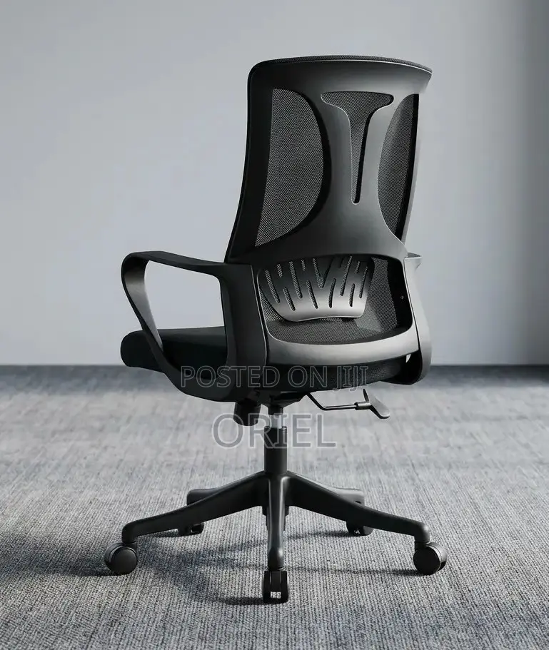 Ergonomic Mid-Back Office Chair – Comfortable Adjustable Desk Seat
