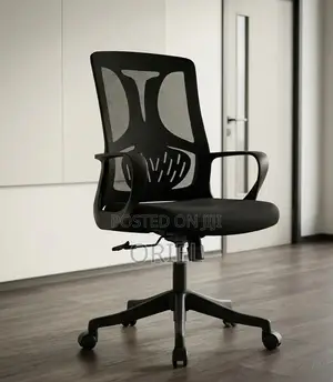 Ergonomic Mid-Back Office Chair – Comfortable Adjustable Desk Seat