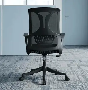 Ergonomic Mid-Back Office Chair – Comfortable Adjustable Desk Seat
