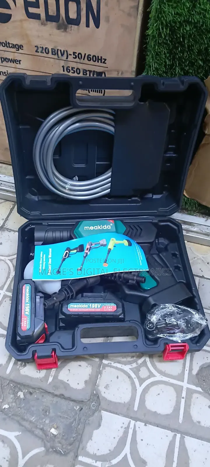 Most Genuine 198v Meakida Cordless Car Wash Machine