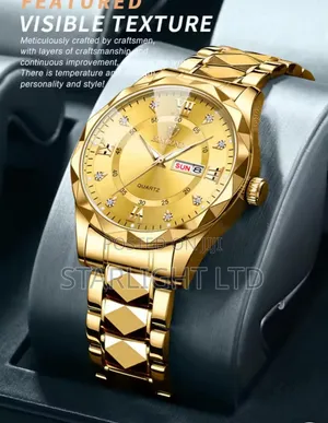Luminous Diamond-Accent Dial Geometric Link Strap