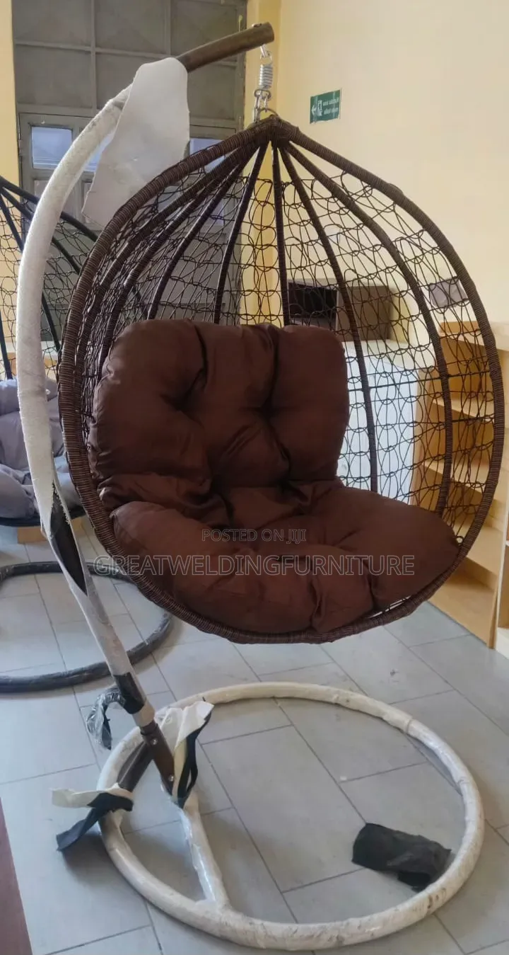 Indoor Outdoor Rattan Swing Chair With Cushion