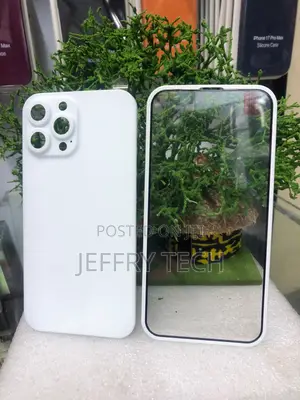 Matte White Back Cover Glass Screen Protector iPhone 13 Pro Max