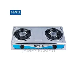 AILYONS Stainless Steel Gas Stove With Two Burner-Auto Ignition