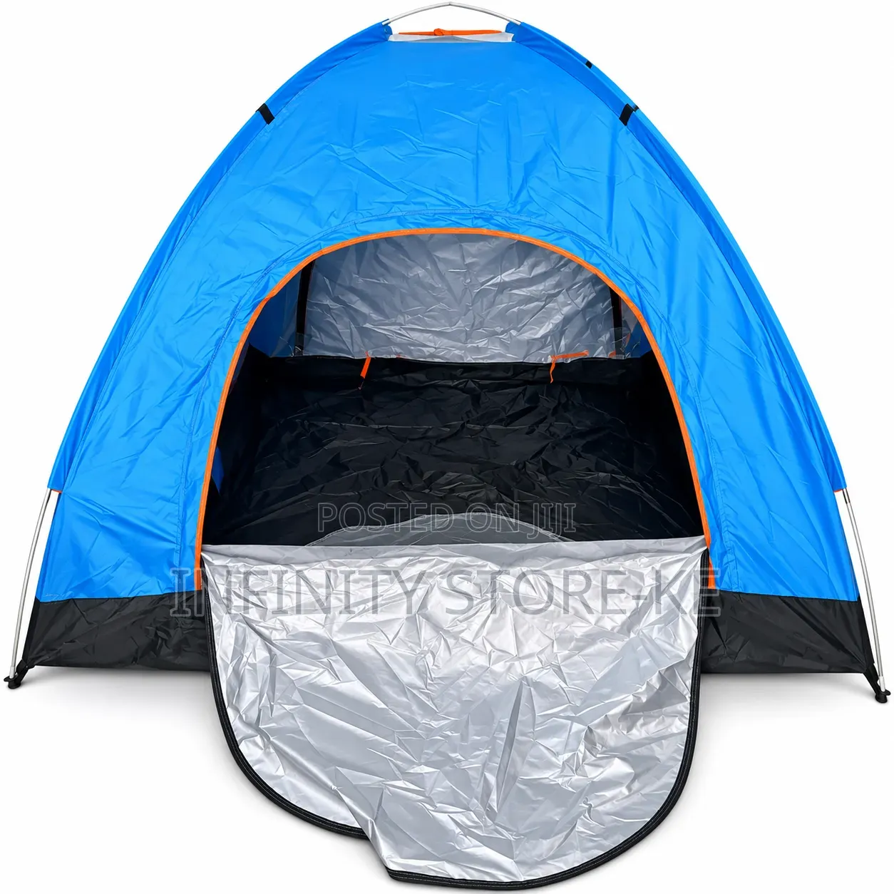2 Person Blue Dome Camping Tent With Carry Bag