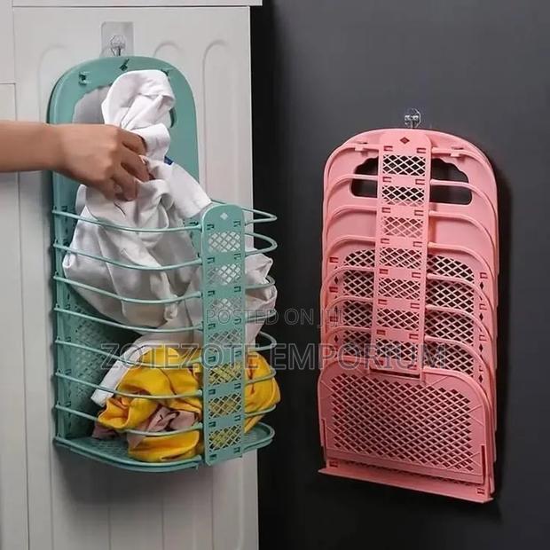 Foldable Wall Mounted Laundry Basket - main view