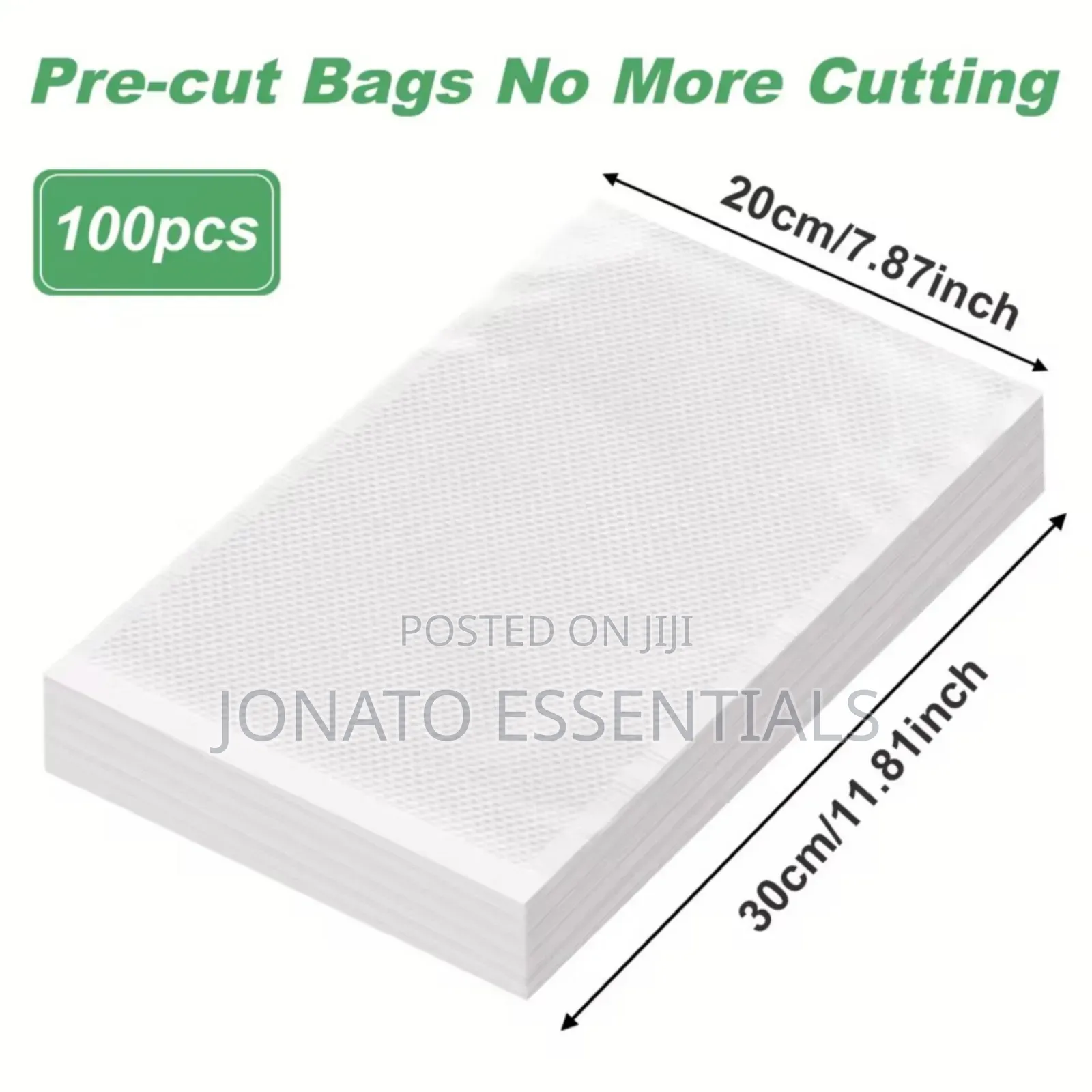 100 PCS Vacuum Sealer Bags Set, Pre Cut Food Saver Bags