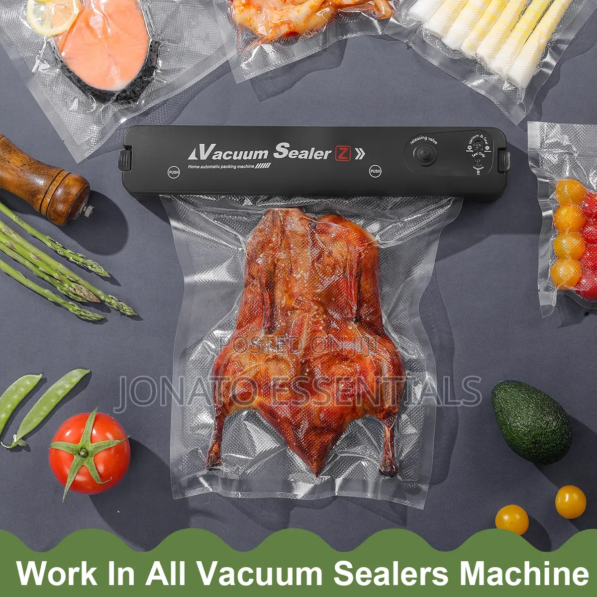 100 PCS Vacuum Sealer Bags Set, Pre Cut Food Saver Bags