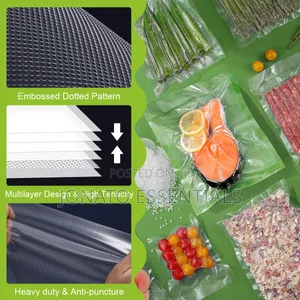 100 PCS Vacuum Sealer Bags Set, Pre Cut Food Saver Bags
