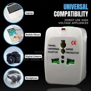 Universal Adapter for Travel, Compact