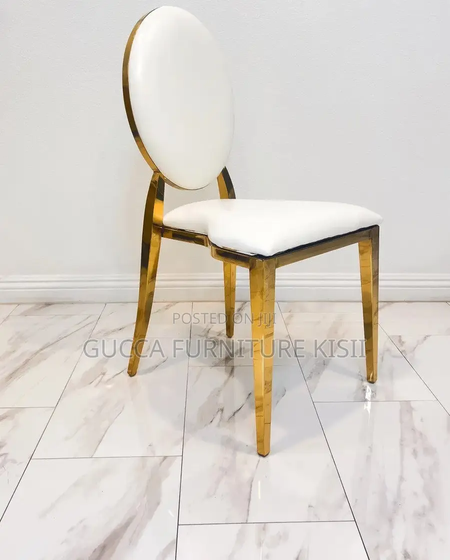 Leather Round Back Dining Chair
