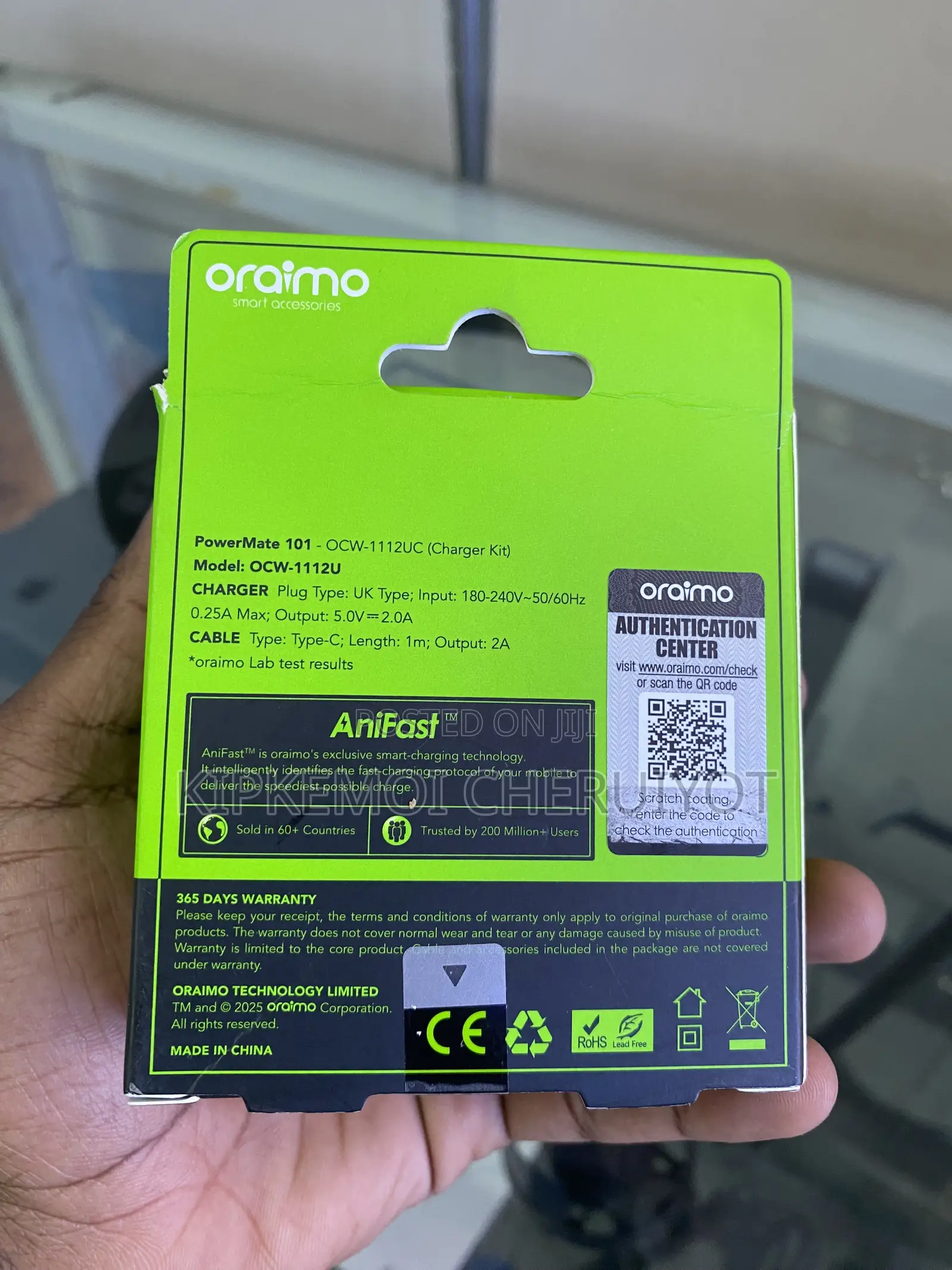 Oraimo PowerMate 101 Type-C Charger