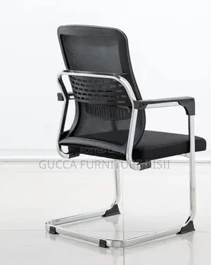 Mesh Cantilever Chair With Ergonomic Backrest
