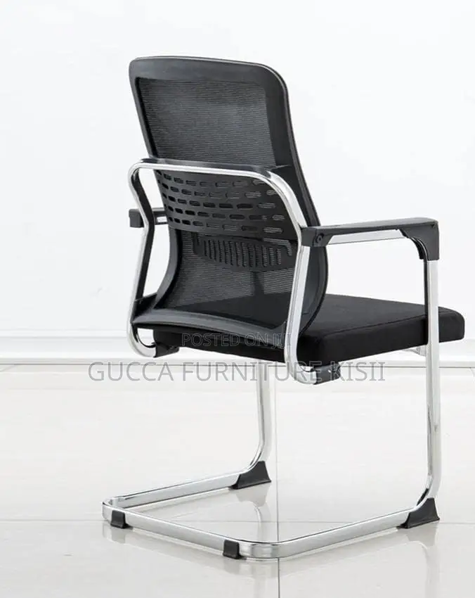 Mesh Cantilever Chair With Ergonomic Backrest