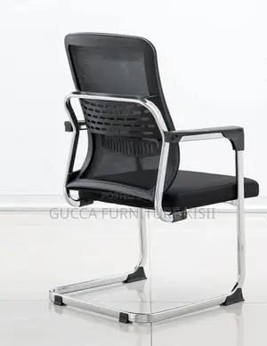 Mesh Cantilever Chair With Ergonomic Backrest