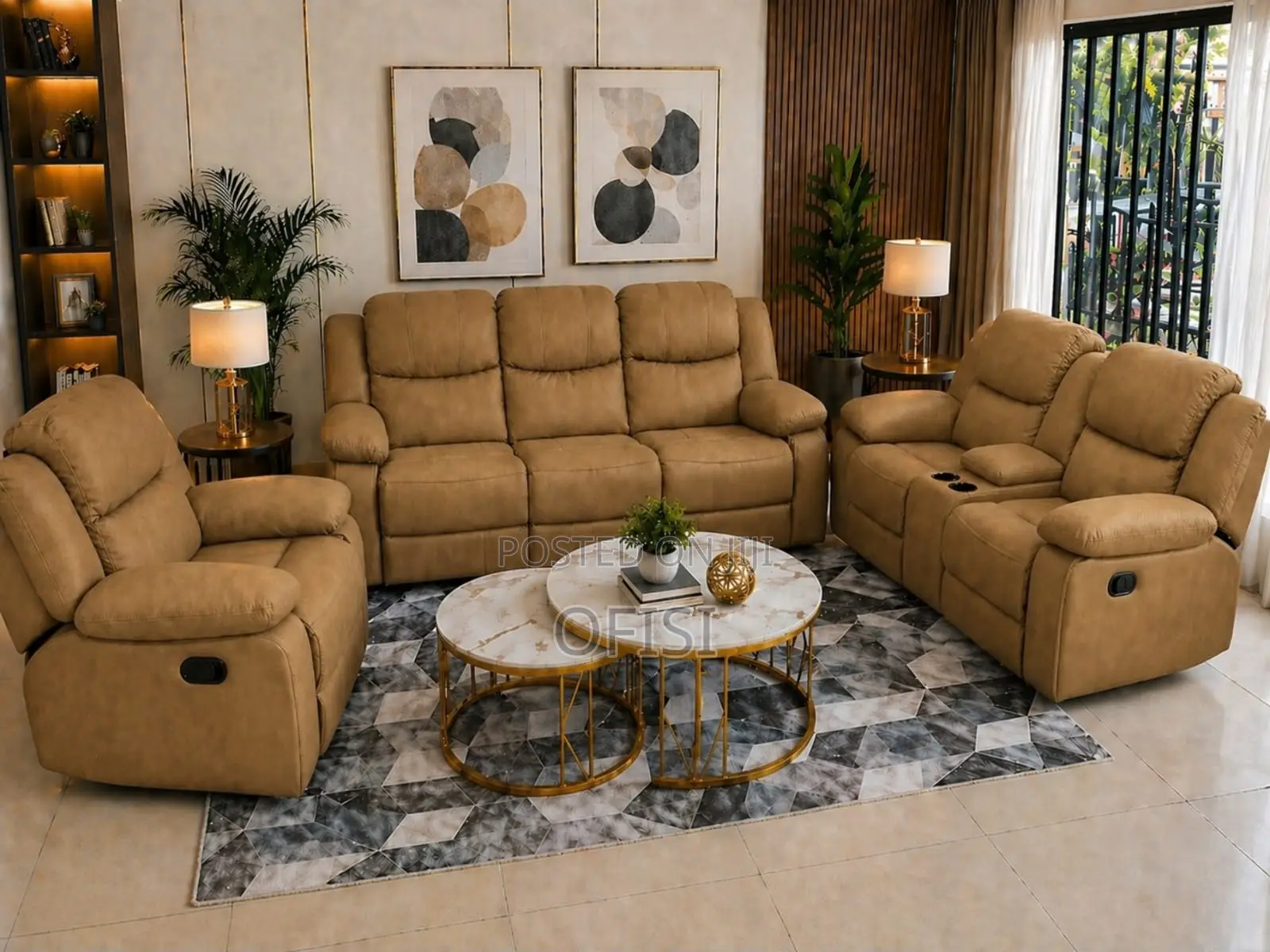 Recliner Sofas| 6-Seater Leather Modern Recliner Sofas in All Colors