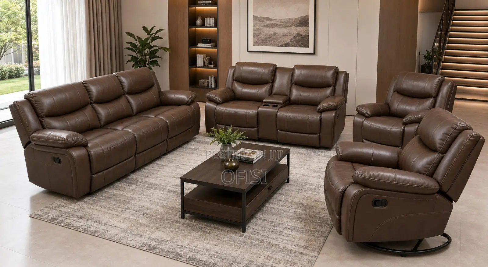Recliner Sofas| 6-Seater Leather Modern Recliner Sofas in All Colors