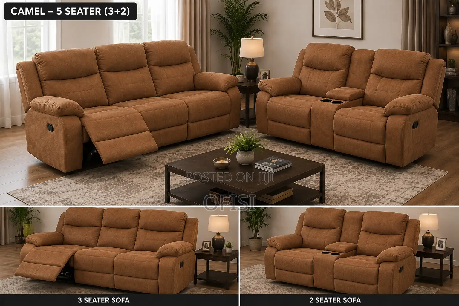 Recliner Sofas| 6-Seater Leather Modern Recliner Sofas in All Colors