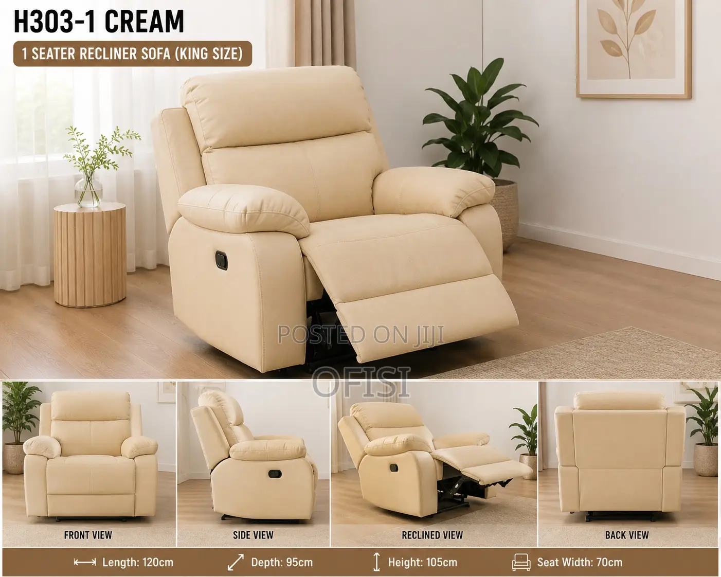 Recliner Sofas| 6-Seater Leather Modern Recliner Sofas in All Colors