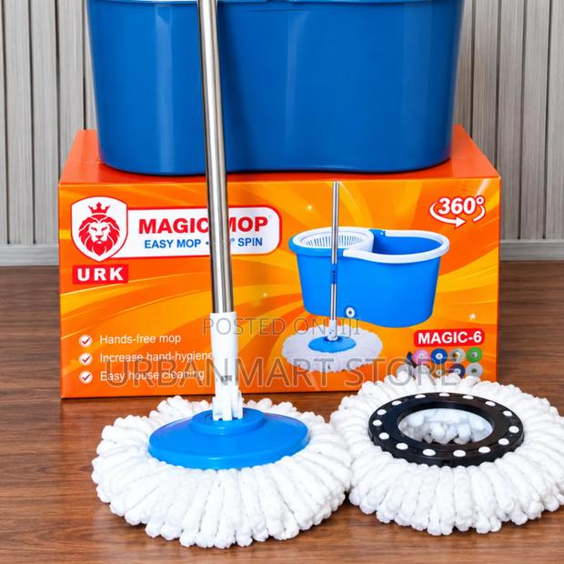 URK Magic-6 Microfiber Spin Mop Set - main view