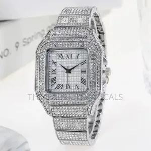 Iced Out Cuban Link Mens' Designer Hop Hop Watches