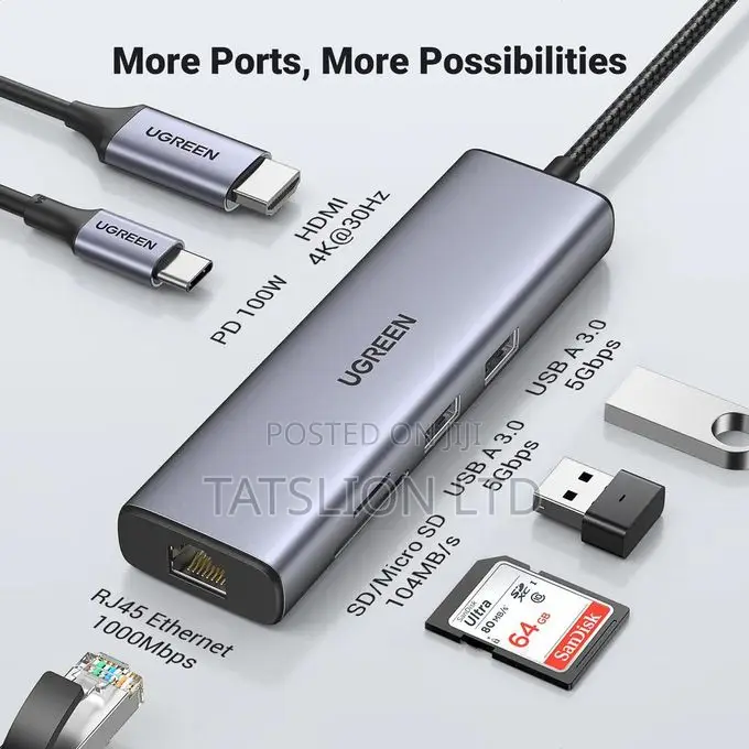 Ugreen 7-in-1 USB C Hub USB-C