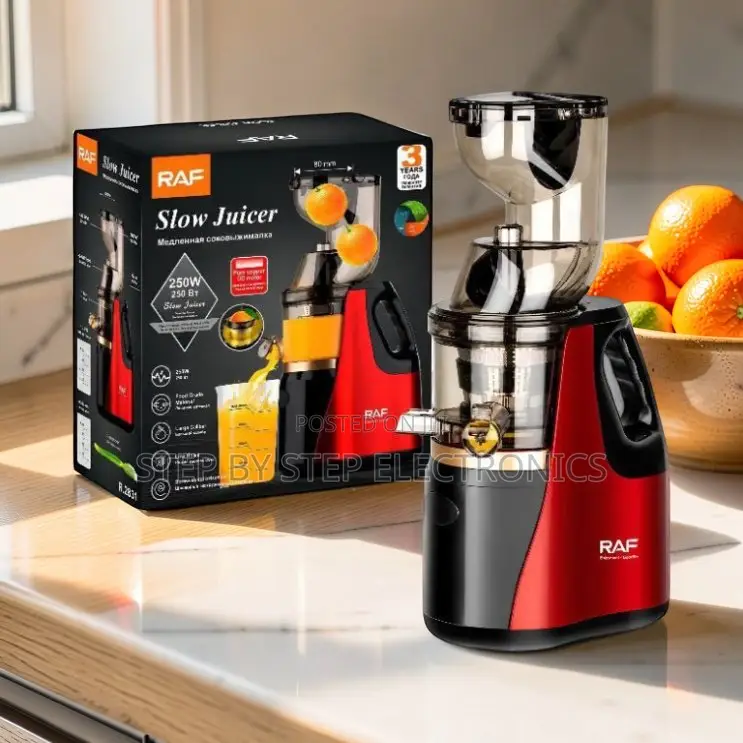 Space Saving Design RAF R.2831 400Ml Slow Juicer Juice Extractor
