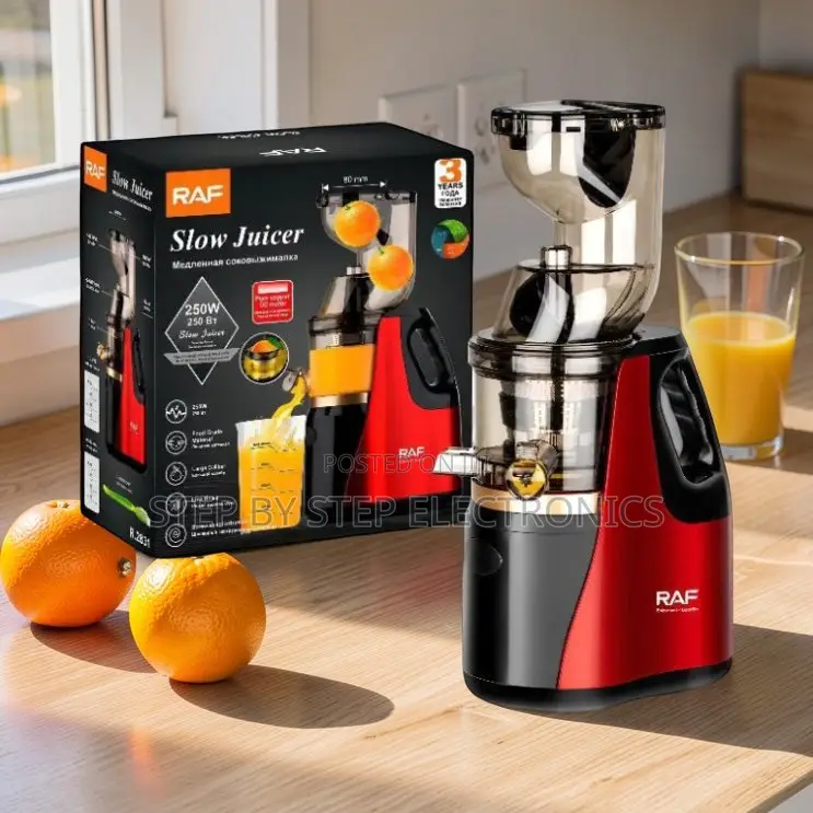 Space Saving Design RAF R.2831 400Ml Slow Juicer Juice Extractor