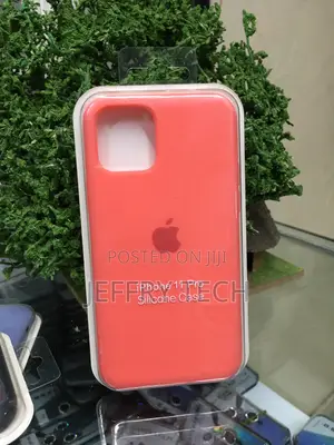 Orange Apple Silicone Case for the iPhone 11 Pro, in a Bright Shade