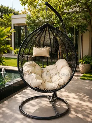 Beautiful Design Outdoor Rattan Swing Chair With Cushion Ht5
