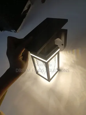The Onyx Obelisk: Minimalist Geometric Solar Wall Light